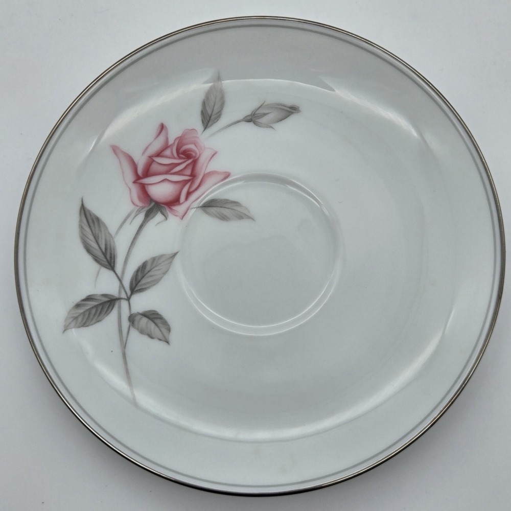 Noritake Rosemarie 6044 Saucer Replacement Pink Rose Floral Japan Fine China